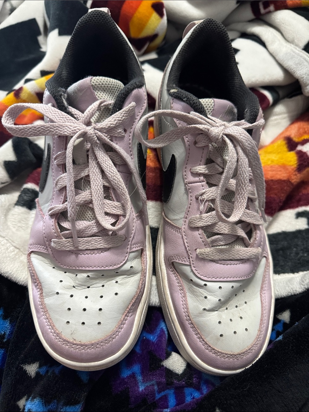 Pink & White Low-Top Dunks